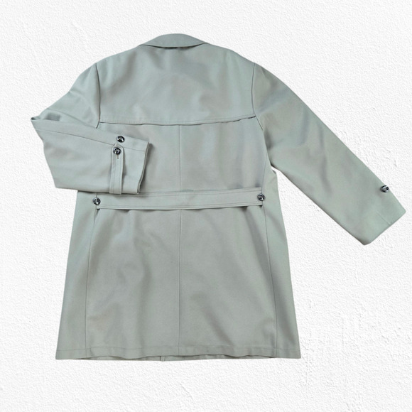 1960s Vintage Olive Drab Green Single Breasted Casual Car Coat Size 44R - Picture 11 of 11